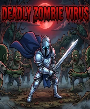 Deadly Zombie Virus game thumbnail with armed survivors fighting zombies