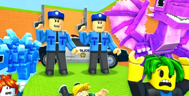 Escape Police for Brainrots running gameplay with Brainrot characters